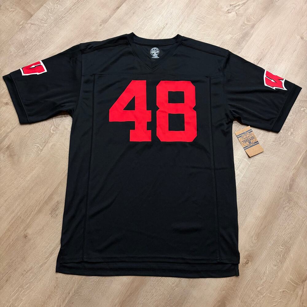 Rivalry Threads University of Wisconsin Badgers Football Jersey #48 Men's Small